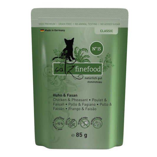 Petsnature Catzfinefood Nassfutter für Katzen Huhn&Fasan 85g I futterhütte Leipzig